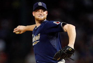 ARLINGTON, TX - JUNE 28:  Pitcher Chad Gaudin #49 of the San Diego Padres throws against the Texas Rangers on June 28, 2009 at Rangers Ballpark in Arlington, Texas.  (Photo by Ronald Martinez/Getty Images)