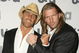 NEW YORK - MARCH 26: WWE wrestlers Shawn Michaels and Triple H attend the USA Network Upfront at The Modern on March 26, 2008 in New York City.  (Photo by Andrew Walker/Getty Images)