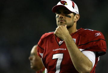 TAMPA, FL - FEBRUARY 01:  Quarterback Matt Leinart #7 of the Arizona Cardinals looks on against the Pittsburgh Steelers during Super Bowl XLIII on February 1, 2009 at Raymond James Stadium in Tampa, Florida.  (Photo by Jamie Squire/Getty Images)