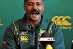 JOHANNESBURG, SOUTH AFRICA - JUNE 29: Coach Peter de Villiers attends the South Africa press conference at the Sun Square Hotel in Fourways on June 29, 2009 in Johannesburg, South Africa.  (Photo by Duif du Toit/Gallo Images/Getty Images)