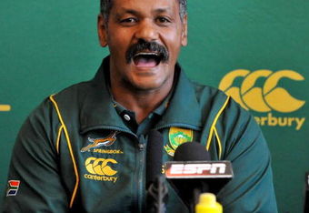 JOHANNESBURG, SOUTH AFRICA - JUNE 29: Coach Peter de Villiers attends the South Africa press conference at the Sun Square Hotel in Fourways on June 29, 2009 in Johannesburg, South Africa.  (Photo by Duif du Toit/Gallo Images/Getty Images)