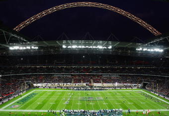 LONDON - OCTOBER 26: A general view during the Bridgestone International Series NFL match between San Diego Chargers and New Orleans Saints at Wembley Stadium on October 26, 2008 in London, England.  (Photo by Paul Harding - Pool/Getty Images)