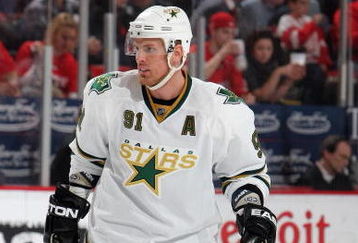 DETROIT - JANUARY 29:  Brad Richards #91 of the Dallas Stars skates during the game against the Detroit Red Wings at Joe Louis Arena on January 29, 2009 in Detroit, Michigan. (Photo by Dave Sandford/Getty Images)