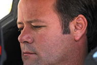 LOUDON, NH - JUNE 26: Robby Gordon, driver of the #7 Robby Gordon Motorsport Toyota, sits in his car during practice for the NASCAR Sprint Cup Series LENOX Industrial Tools 301 at New Hampshire Motor Speedway on June 26, 2009 in Loudon, New Hampshire. (Photo by Drew Hallowell/Getty Images for NASCAR)