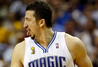 ORLANDO, FL - JUNE 11:  Hedo Turkoglu #15 of the Orlando Magic runs up court in the second half against  the Los Angeles Lakers in Game Four of the 2009 NBA Finals on June 11, 2009 at Amway Arena in Orlando, Florida.  NOTE TO USER:  User expressly acknowledges and agrees that, by downloading and or using this photograph, User is consenting to the terms and conditions of the Getty Images License Agreement.  (Photo by Chris Graythen/Getty Images)