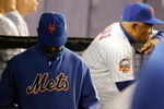 NEW YORK - SEPTEMBER 26:  Manager Jerry Manuel of the New York Mets walks through the dugout during his teams loss to the the Florida Marlins on September 26, 2008 at Shea Stadium in the Flushing neighborhood of the Queens borough of New York City.  (Photo by Jim McIsaac/Getty Images)