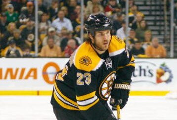 BOSTON - MAY 10: Steve Montador #23 of the Boston Bruins heads toward the net against the Carolina Hurricances during Game Five of the Eastern Conference Semifinal Round of the 2009 Stanley Cup Playoffs on May 10, 2009 at the TD Banknorth Garden in Boston, Massachusetts. (Photo by Jim Rogash/Getty Images)