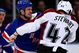 NEW YORK - FEBRUARY 28: Colton Orr #28 of the New York Rangers fights with Chris Stewart #42 of the Colarado Avalanche during their game on February 28, 2009 at Madison Square Garden in New York City. (Photo by Chris McGrath/Getty Images)