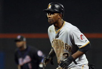 NEW YORK - MAY 08:  Nyjer Morgan #3 of the Pittsburgh Pirates leads off first base against the New York Mets on May 8, 2009 at Citi Field in the Flushing neighborhood of the Queens borough of New York City. The Mets defeated the Pirates 7-3.  (Photo by Jim McIsaac/Getty Images)