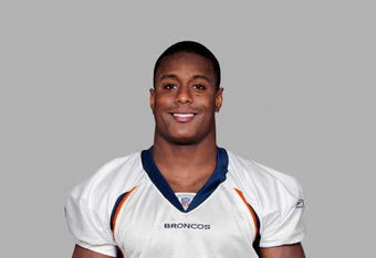DENVER - 2008:  Mike Bell of the Denver Broncos poses for his 2008 NFL headshot at photo day in Denver, Colorado.  (Photo by Getty Images)