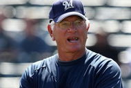 GOODYEAR , AZ - MARCH 06:  Manager Ken Macha of the Milwaukee Brewers stands on the field before the spring training game against the Cleveland Indians at Goodyear Ballpark on March 6, 2009 in Goodyear, Arizona. The Brewers defeated the Indians 17-7.  (Photo by Christian Petersen/Getty Images)