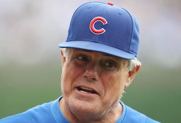 CHICAGO - JUNE 17: Manager Lou Pinella #41 of the Chicago Cubs talks with reporters before an interleague game against the Chicago White Sox on June 17, 2009 at Wrigley Field in Chicago, Illinois. (Photo by Jonathan Daniel/Getty Images)