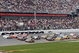 DAYTONA BEACH, FL - FEBRUARY 15:  David Ragan, driver of the #6 UPS Ford races Denny Hamlin, driver of the #11 FedEx Express Toyota, and Joey Logano, driver of the #20 Home Depot Toyota, during the NASCAR Sprint Cup Series Daytona 500 at Daytona International Speedway on February 15, 2009 in Daytona Beach, Florida.  (Photo by Geoff Burke/Getty Images for NASCAR)