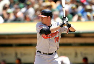 OAKLAND, CA - JUNE 07:  Matt Wieters #15 of the Baltimore Orioles bats against the Oakland Athletics at the Oakland Coliseum on June 7, 2009 in Oakland, California.  (Photo by Ezra Shaw/Getty Images)