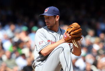 NEW YORK - APRIL 16:  Cliff Lee #31 of the Cleveland Indians pitches against the New York Yankees during opening day at the new Yankee Stadium on April 16, 2009 in the Bronx borough of New York City. This is the first regular season MLB game being played at the new venue which replaced the old Yankee Stadium as the Yankees home field.  (Photo by Jim McIsaac/Getty Images)