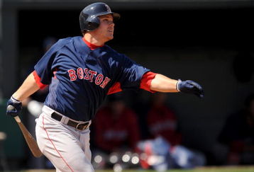 FORT LAUDERDALE, FL - MARCH 2: Chris Carter #54 of the Boston Red Sox bats against the Baltimore Orioles during a spring training game at Fort Lauderdale Stadium on March 2, 2009 in Fort Lauderdale, Florida. (Photo by Rob Tringali/Getty Images)