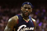 ORLANDO, FL - MAY 30:  LeBron James #23 of the Cleveland Cavaliers reacts after a play against the Orlando Magic in Game Six of the Eastern Conference Finals during the 2009 Playoffs at Amway Arena on May 30, 2009 in Orlando, Florida. NOTE TO USER: User expressly acknowledges and agrees that, by downloading and or using this photograph, User is consenting to the terms and conditions of the Getty Images License Agreement  (Photo by Elsa/Getty Images)