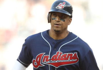 NEW YORK - APRIL 18:  Victor Martinez #41 of the Cleveland Indians runs the bases against the New York Yankees at Yankee Stadium on April 18, 2009 in the Bronx borough of New York City.  (Photo by Nick Laham/Getty Images)