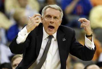 KANSAS CITY, MO - MARCH 19:  Head Coach Gary Williams of the Maryland Terrapins yells from the sideline in the first half of their first round game against the California Golden Bears in the NCAA Division I Men's Basketball Tournament at the Sprint Center on March 19, 2009 in Kansas City, Missouri.  (Photo by Jamie Squire/Getty Images)