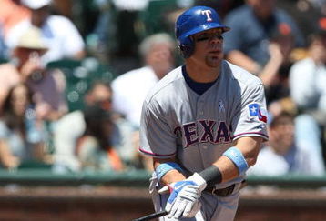 SAN FRANCISCO - JUNE 21:  Chris Davis #19 of the Texas Rangers bats against the San Francisco Giants during a Major League Baseball game on June 21, 2009 at AT&T Park in San Francisco, California.  (Photo by Jed Jacobsohn/Getty Images)