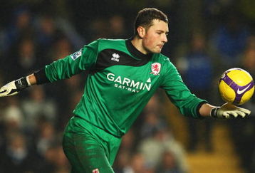 LONDON - JANUARY 28:  Ross Turnbull of Middlesbrough in action during the Barclays Premier League match between Chelsea and Middlesbrough at Stamford Bridge on January 28, 2009 in London, England.  (Photo by Richard Heathcote/Getty Images)