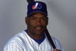 27 Feb 2001:  Tim Rains #30 of the Montreal Expos poses for a studio portrait during Spring Training at Roger Dean Stadium in Jupiter, Florida.Mandatory Credit: Ezra Shaw  /Allsport