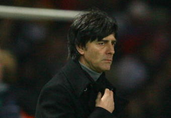 BERLIN - NOVEMBER 19:  Joachim Loew Head Coach of Germany watches the action during the International Friendly match between Germany and England at the Olympic Stadium on November 19, 2008 in Berlin, Germany.  (Photo by Alex Livesey/Getty Images)