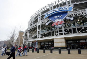 CLEVELAND - APRIL 10:  Fans file into the stadium prior to the start of the Cleveland Indians and Toronto Blue Jays game April 10, 2009 at Progressive Field in Cleveland, Ohio.  (Photo by Matt Sullivan/Getty Images)