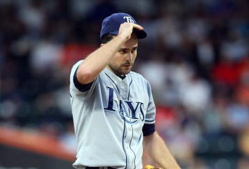 NEW YORK - JUNE 19:  Andy Sonnanstine #21 of the Tampa Bay Rays pitches against the New York Mets on June 19, 2009 at Citi Field in the Flushing neighborhood of the Queens borough of New York City.  (Photo by Jim McIsaac/Getty Images)