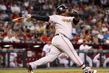PHOENIX - JUNE 11:  Pablo Sandoval #48 of the San Francisco Giants at bat during the major league baseball game against the Arizona Diamondbacks at Chase Field on June 11, 2009 in Phoenix, Arizona. The Diamondbacks defeated the Giants 2-1.  (Photo by Christian Petersen/Getty Images)
