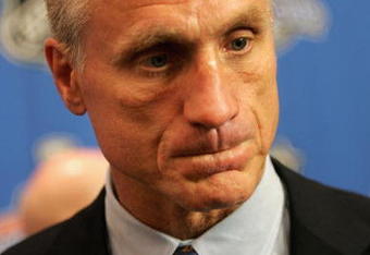 OTTAWA, ON - JUNE 04:  General Manager, Paul Holmgren of the Philadelphia Flyers speaks to the media during the NHL general managers meeting on June 4, 2007 at the Brookstreet Hotel in Ottawa, Canada.  (Photo by Bruce Bennett/Getty Images)