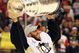 DETROIT - JUNE 12: Goaltender Mathieu Garon #32 of the Pittsburgh Penguins celebrates with the Stanley Cup after defeating the Detroit Red Wings by a score of 2-1 to win Game Seven and the 2009 NHL Stanley Cup Finals at Joe Louis Arena on June 12, 2009 in Detroit, Michigan. (Photo by Jim McIsaac/Getty Images)