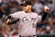 ST PETERSBURG, FL - OCTOBER 03: Starting pitcher Mark Buehrle #56 of the Chicago White Sox pitches against the Tampa Bay Rays in Game 2 of the American Leaugue Divisional Series at Tropicana Field on October 3, 2008 in St. Petersburg, Florida. (Photo by Doug Benc/Getty Images)