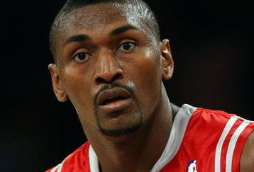 LOS ANGELES, CA - MAY 12:  Ron Artest #96 of the Houston Rockets looks on against the Los Angeles Lakers in Game Five of the Western Conference Semifinals during the 2009 NBA Playoffs at Staples Center on May 12, 2009 in Los Angeles, California. NOTE TO USER: User expressly acknowledges and agrees that, by downloading and or using this photograph, User is consenting to the terms and conditions of the Getty Images License Agreement.  (Photo by Stephen Dunn/Getty Images)