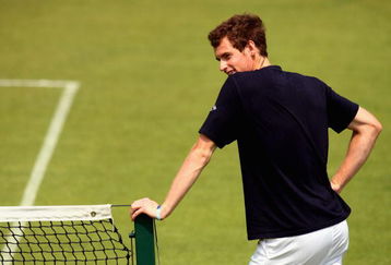 WIMBLEDON, ENGLAND - JULY 02:  Andy Murray of Great Britain looks on during a practice session on Day Ten of the Wimbledon Lawn Tennis Championships at the All England Lawn Tennis and Croquet Club on July 2, 2009 in London, England. Andy Murray is to play his semi final with Andy Roddick of USA on Friday. (Photo by Ian Walton/Getty Images)
