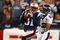FOXBORO, MA - OCTOBER 20: Darrell Jackson #82 of the Denver Broncos has a pass intended for him intercepted by Brandon Meriweather #31 of New England Patriots at Gillette Stadium on October 20, 2008 in Foxboro, Massachusetts. (Photo by Jim Rogash/Getty Images)
