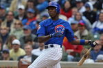 CHICAGO - MAY 27: Alfonso Soriano #12 of the Chicago Cubs hits the ball during a game against the Pittsburgh Pirates on May 27, 2009 at Wrigley Field in Chicago, Illinois. The Cubs defeated the Pirates 5-2.  (Photo by Jonathan Daniel/Getty Images)