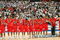 SAITAMA, JAPAN - SEPTEMBER 3:  Spain celebrates after defeating Greece in the 2006 FIBA World Championship Final Round on September 3, 2006 at the Saitama Super Arena in Saitama, Japan. Spain defeated Greece 70-47 to win the championship.  (Photo by Koichi Kamoshida/Getty Images)