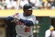 OAKLAND, CA - JUNE 11: Delmon Young #21 of the Minnesota Twins bats against the Oakland Athletics during a Major League Baseball game on June 11, 2009 at the Oakland Coliseum in Oakland, California. (Photo by Jed Jacobsohn/Getty Images)