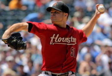 DENVER - MAY 14:  Starting pitcher Wandy Rodriguez #51 of the Houston delivers against the Colorado Rockies during MLB action at Coors Field on May 14, 2009 in Denver, Colorado. Rodriguez earned the win as he pitched seven innings recorded 11 strike outs and gave up no walks as the Astros defeated the Rockies 5-3.  (Photo by Doug Pensinger/Getty Images)