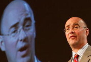 DETROIT - MAY 26:  Hockey analyst Pierre McGuire speaks onstage during the 2008 NHL Entry Draft Top Prospects Media Luncheon as part of 2008 NHL Stanley Cup Finals in Ambassador Ballroom at the Marriott Renaissance Center  on May 26, 2008 in Detroit, Michigan.  (Photo by Dave Sandford/Getty Images)