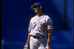 25 Aug 1996:  Pitcher John Franco of the New York Mets looks on during a game against the Los Angeles Dodgers at Dodger Stadium in Los Angeles, California.  The Dodgers won the game, 6-5. Mandatory Credit: Jed Jacobsohn  /Allsport