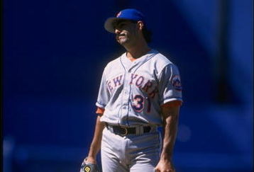 25 Aug 1996:  Pitcher John Franco of the New York Mets looks on during a game against the Los Angeles Dodgers at Dodger Stadium in Los Angeles, California.  The Dodgers won the game, 6-5. Mandatory Credit: Jed Jacobsohn  /Allsport