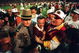 FLORIDA STATE SEMINOLES HEAD COACH COACH BOBBY BOWDEN IS ESCORTED OFF THE FIELD AFTER HIS TEAM DEFEATED NEBRASKA, 18-16 IN THE 1994 ORANGE BOWL IN MIAMI, FLORIDA.