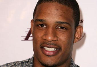 LOS ANGELES, CA - JUNE 18:  NBA player Trevor Ariza arrives at the Los Angeles Laker's official championship victory party at Club Nokia on June 18, 2009 in Los Angeles, California.  (Photo by Alberto E. Rodriguez/Getty Images)