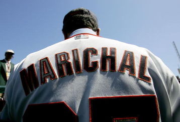 SAN FRANCISCO - APRIL 03:  Juan Marichal is honored during a pregame ceremony honoring former Giants All-Stars and current Hall of Famers before the game against the San Diego Padres on the Opening Day of Major League Baseball on April 3, 2007 at AT&T Park in San Francisco, California.  (Photo by Jed Jacobsohn/Getty Images)