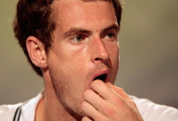 WIMBLEDON, ENGLAND - JULY 03:  Andy Murray of Great Britain attends a press conference after defeat during the men's singles semi final match against Andy Roddick of USA on Day Eleven of the Wimbledon Lawn Tennis Championships at the All England Lawn Tennis and Croquet Club on July 3, 2009 in London, England.  (Photo by Stephen Pond/Pool/Getty Images)