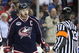 COLUMBUS, OHIO - APRIL 23:  Rick Nash #61 of the Columbus Blue Jackets reacts to a late call to referee Dan O'Halloran #13 against the Detroit Red Wings during Game Four of the Western Conference Quarterfinals of the 2009 Stanley Cup Playoffs on April 23, 2009 at the Nationwide Arena in Columbus, Ohio. The Red Wings defeated the Blue Jackets 6-5 on a late goal by Johan Franzen to eliminate the Blue Jackets 4 games to 0. (Photo by Claus Andersen/Getty Images