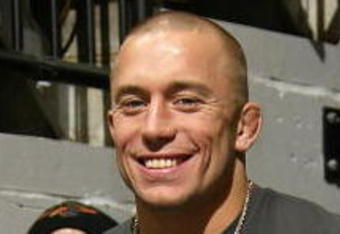 TORONTO - FEBRUARY 5:  Ultimate Fighter Georges St-Pierre attends the Toronto Maple Leafs game against the Florida Panthers during a fight during their NHL game at the Air Canada Centre February 5, 2008 in Toronto, Ontario, Canada. (Photo By Dave Sandford/Getty Images)