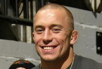 TORONTO - FEBRUARY 5:  Ultimate Fighter Georges St-Pierre attends the Toronto Maple Leafs game against the Florida Panthers during a fight during their NHL game at the Air Canada Centre February 5, 2008 in Toronto, Ontario, Canada. (Photo By Dave Sandford/Getty Images)